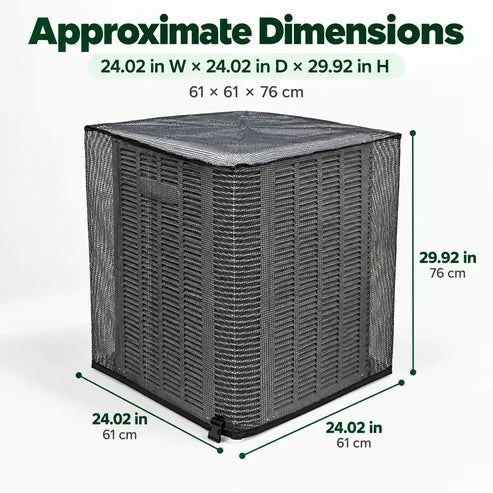 🔥Last Day 50% OFF- ❄️ Heavy-Duty Mesh AC Cover – All-Season Outdoor Protection
