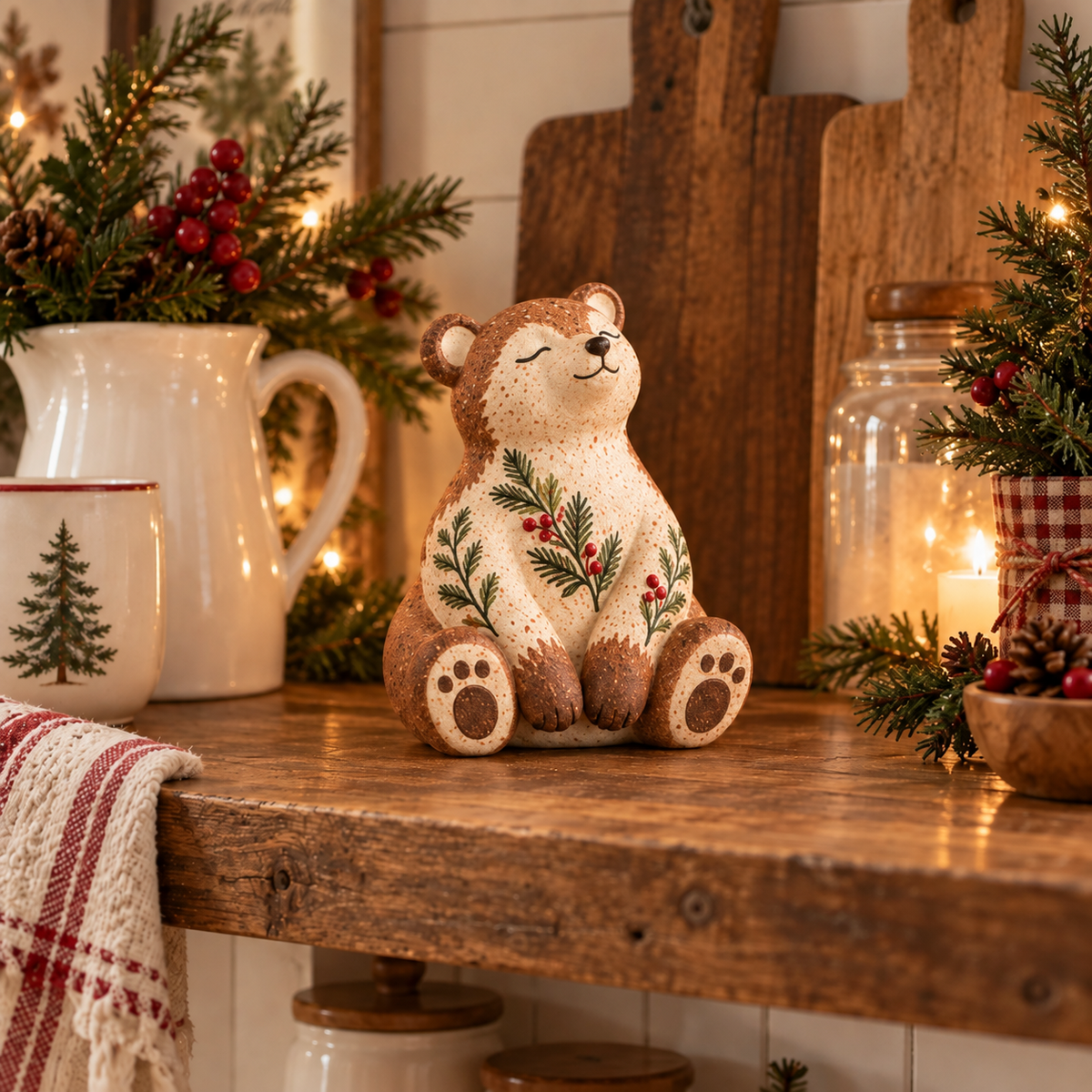 🔥😍Cozy Woodland Christmas Figurines