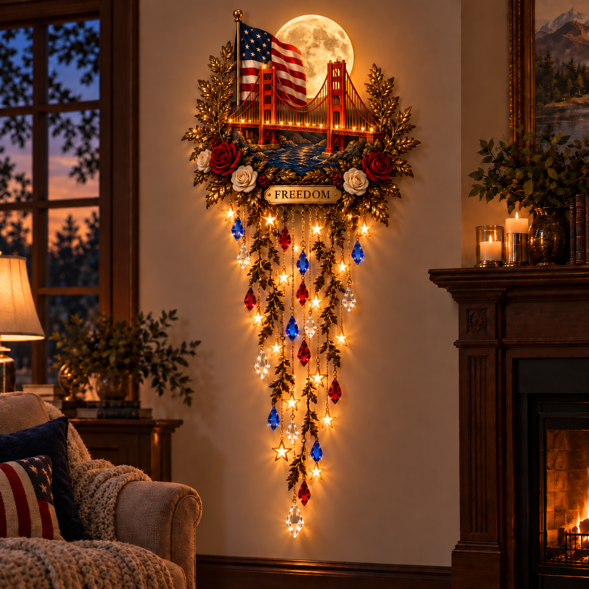 ✨🗽 American Icons Cascade Wall Light Collection – Let Freedom Glow