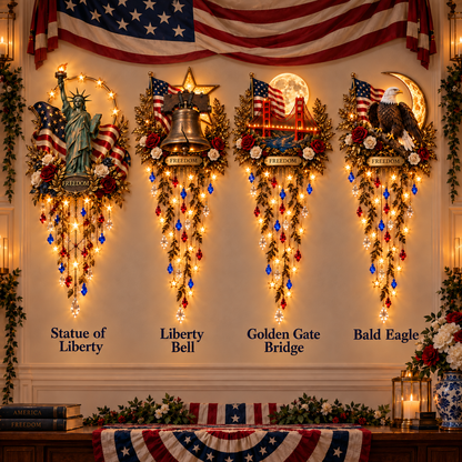 ✨🗽 American Icons Cascade Wall Light Collection – Let Freedom Glow