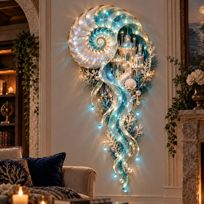 ✨Last Day 49% Off🔱👑Poseidon's Ocean Kingdom🌊Illuminated Ocean Wall Sculpture Collection