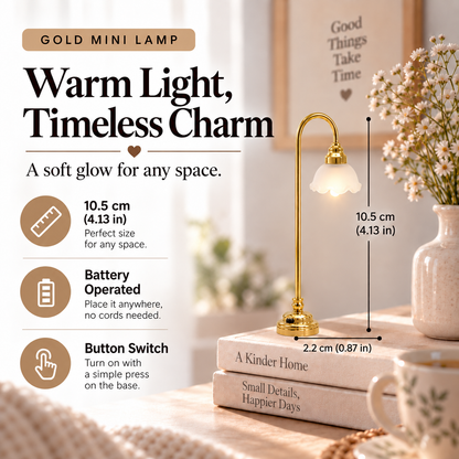 TaleGlow™ Mini Vintage Lamp — A Cozy Touch for Your Bookshelf