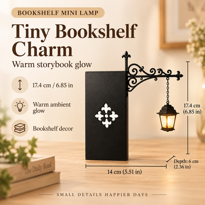 TaleGlow™ Mini Vintage Lamp — A Cozy Touch for Your Bookshelf