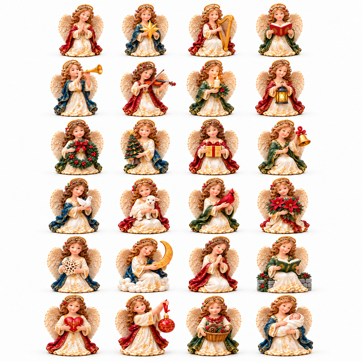 🕊️👼Christmas Angels 24-Day Advent Calendar — 24 Unique Collectible Angel