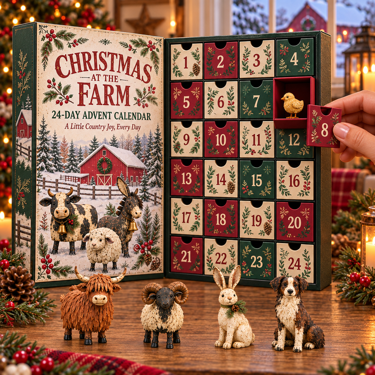 🎄🐓Christmas at the Farm — 24-Day Farm Animal Advent Calendar