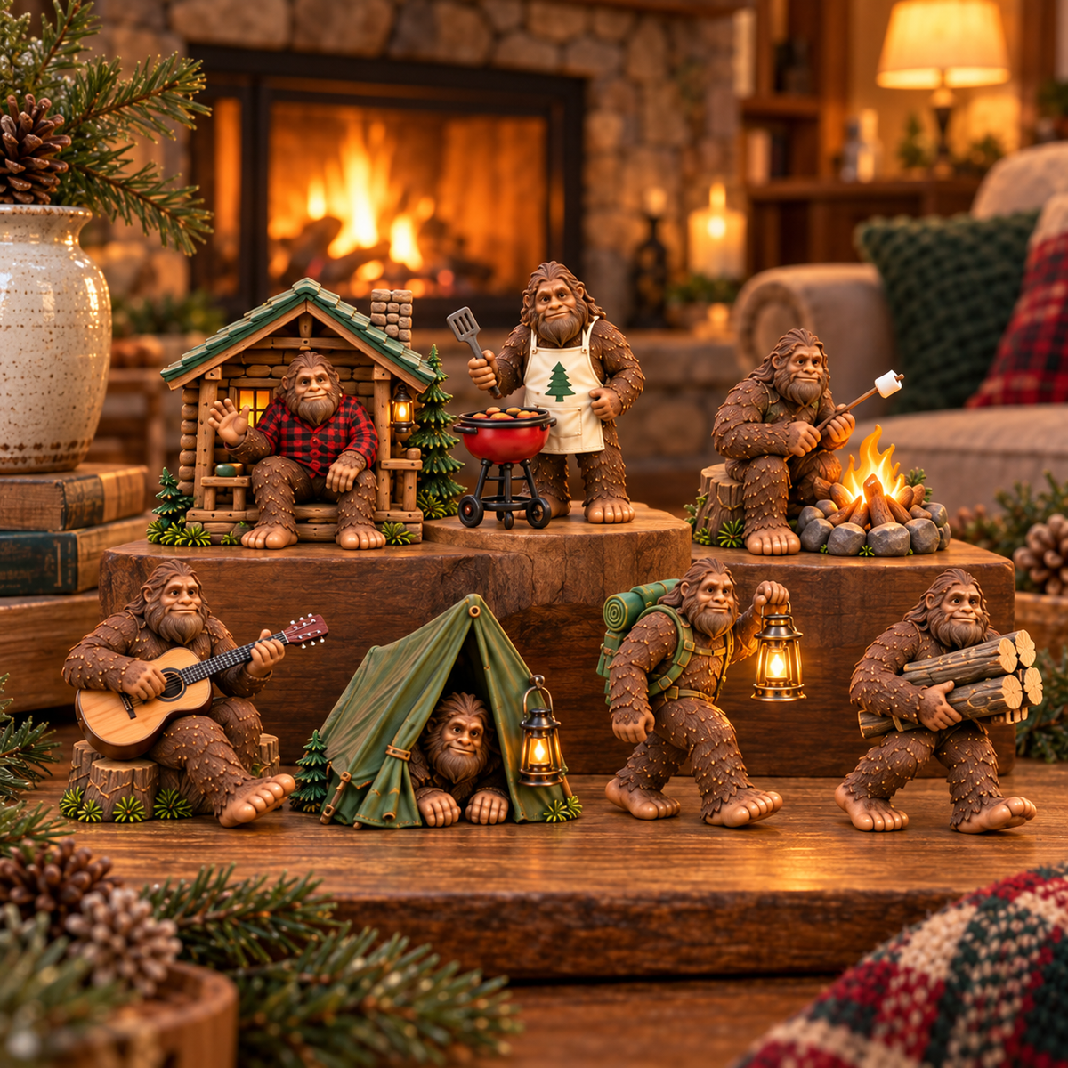 24 Days of Bigfoot – Woodland Adventures Advent Calendar with 24 Collectible Figurines