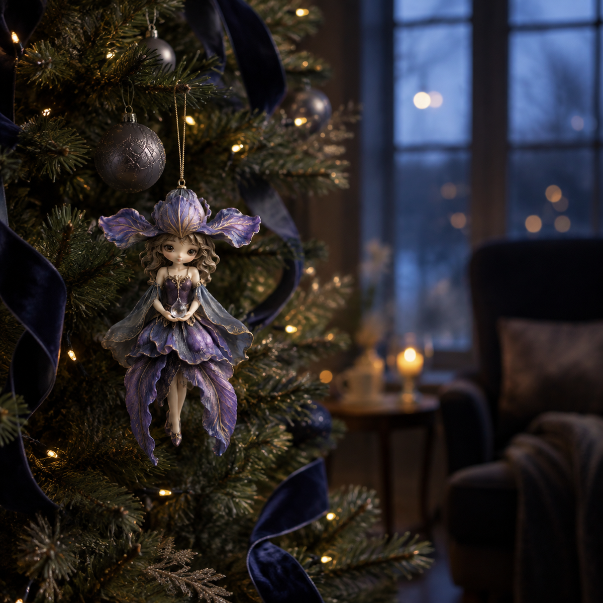 🌹😍Verzauberte Blütenfee Weihnachtsbaumschmuck-Kollektion