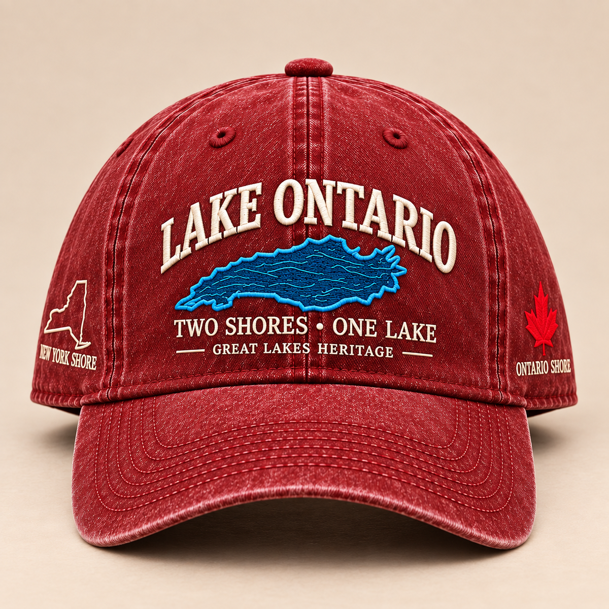🔥😍Lake Ontario Heritage Cap – Two Shores, One Lake