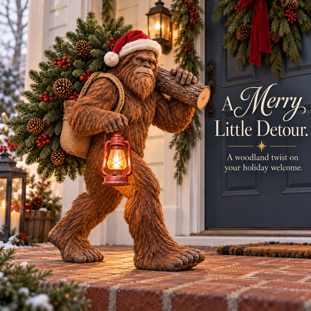 🔥2026 Hot Sale - Bigfoot Lighted Christmas Woodland Decor