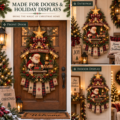 ✨🎅 DIY Light-Up Christmas Door Hanger Kit – 4 Festive Designs