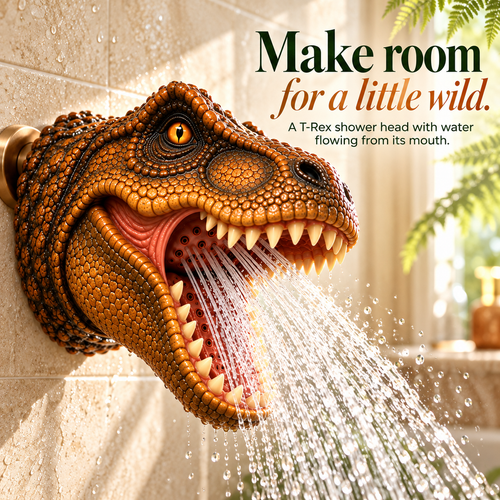 Prehistoric Splash – T-Rex Shower Head
