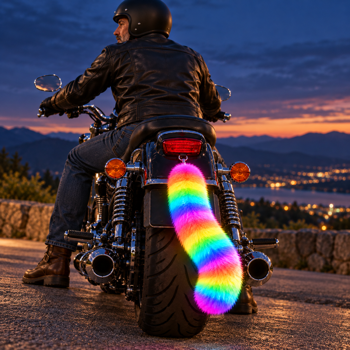 🔥😂Neon Sway™ – Glow-in-the-Dark Motorcycle Tail