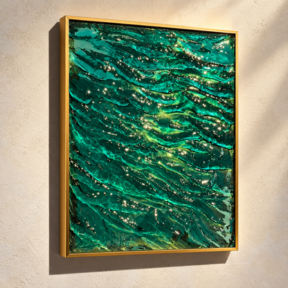 Ocean in a Frame — 3D Water Ripple Wall Art