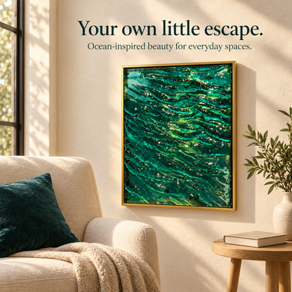 Ocean in a Frame — 3D Water Ripple Wall Art