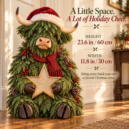 Evergreen Star Highland Cow™ Lighted Christmas Woodland Decor