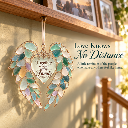 🤍 Heartfelt Wings – Sea Glass Angel Keepsake ✨