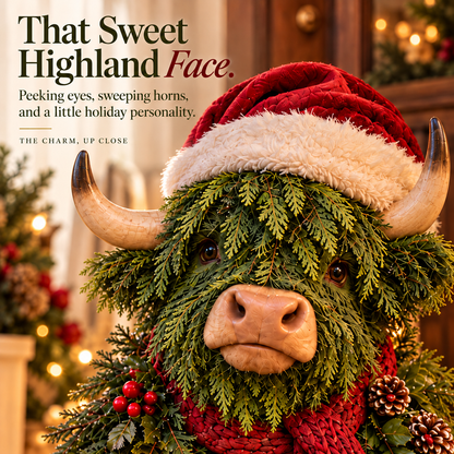 Evergreen Star Highland Cow™ Lighted Christmas Woodland Decor