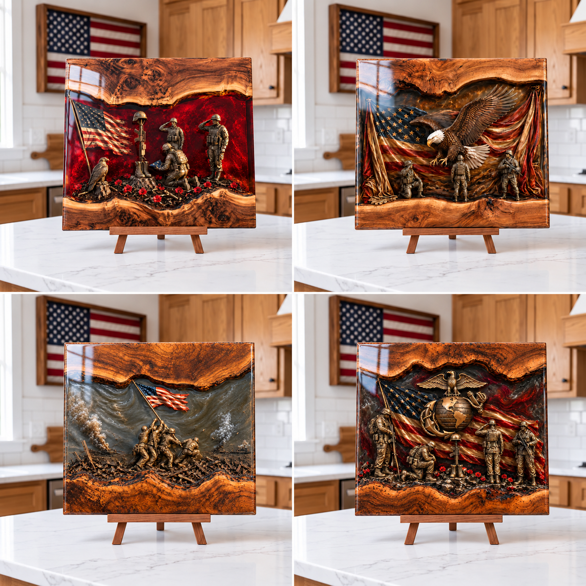 2027 Handcrafted Veteran Memorial Boards(Garrett Handmade®)