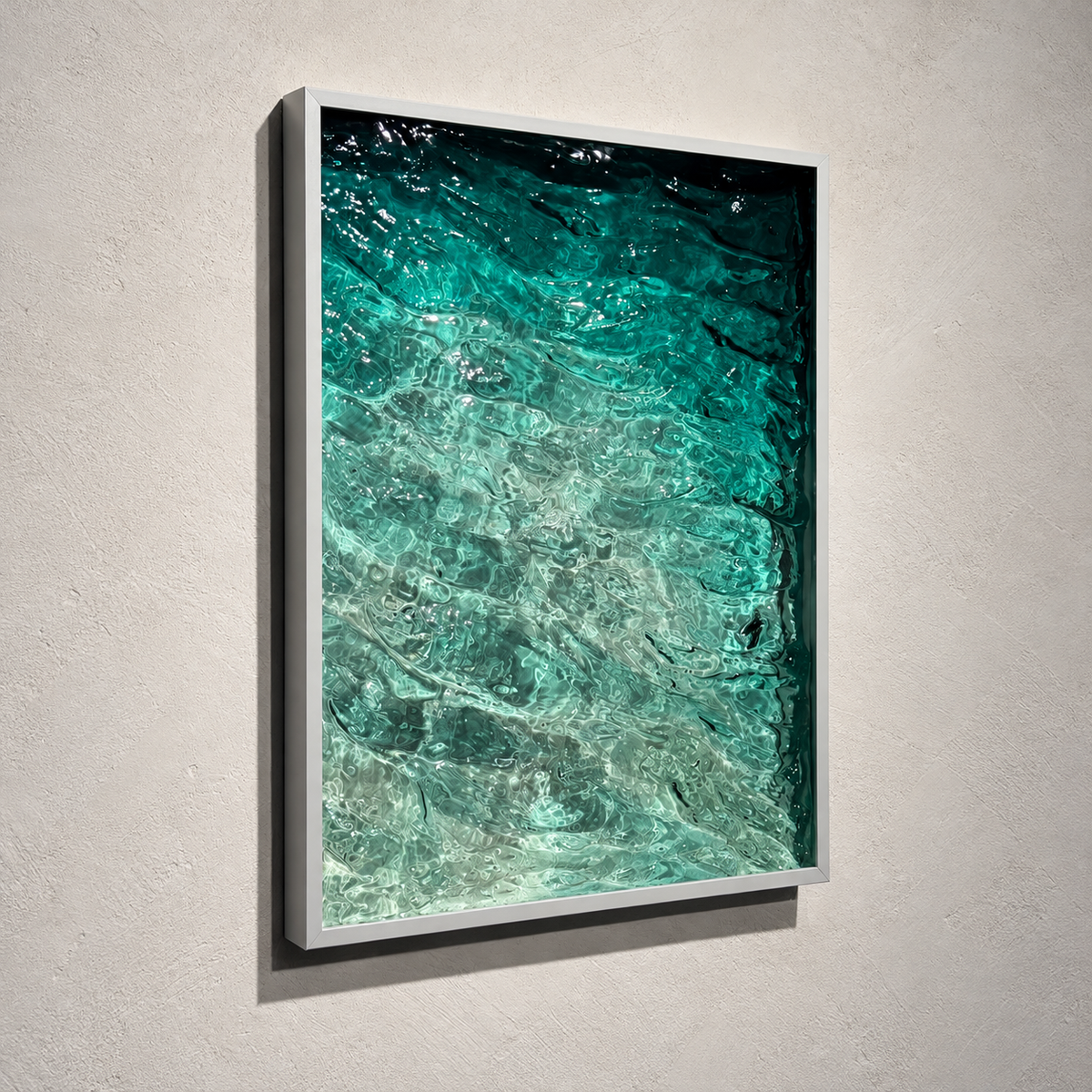 Ocean in a Frame — 3D Water Ripple Wall Art
