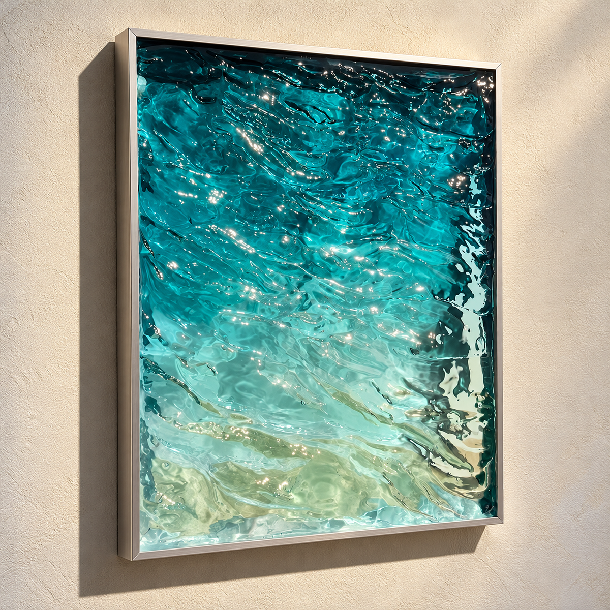 Ocean in a Frame — 3D Water Ripple Wall Art