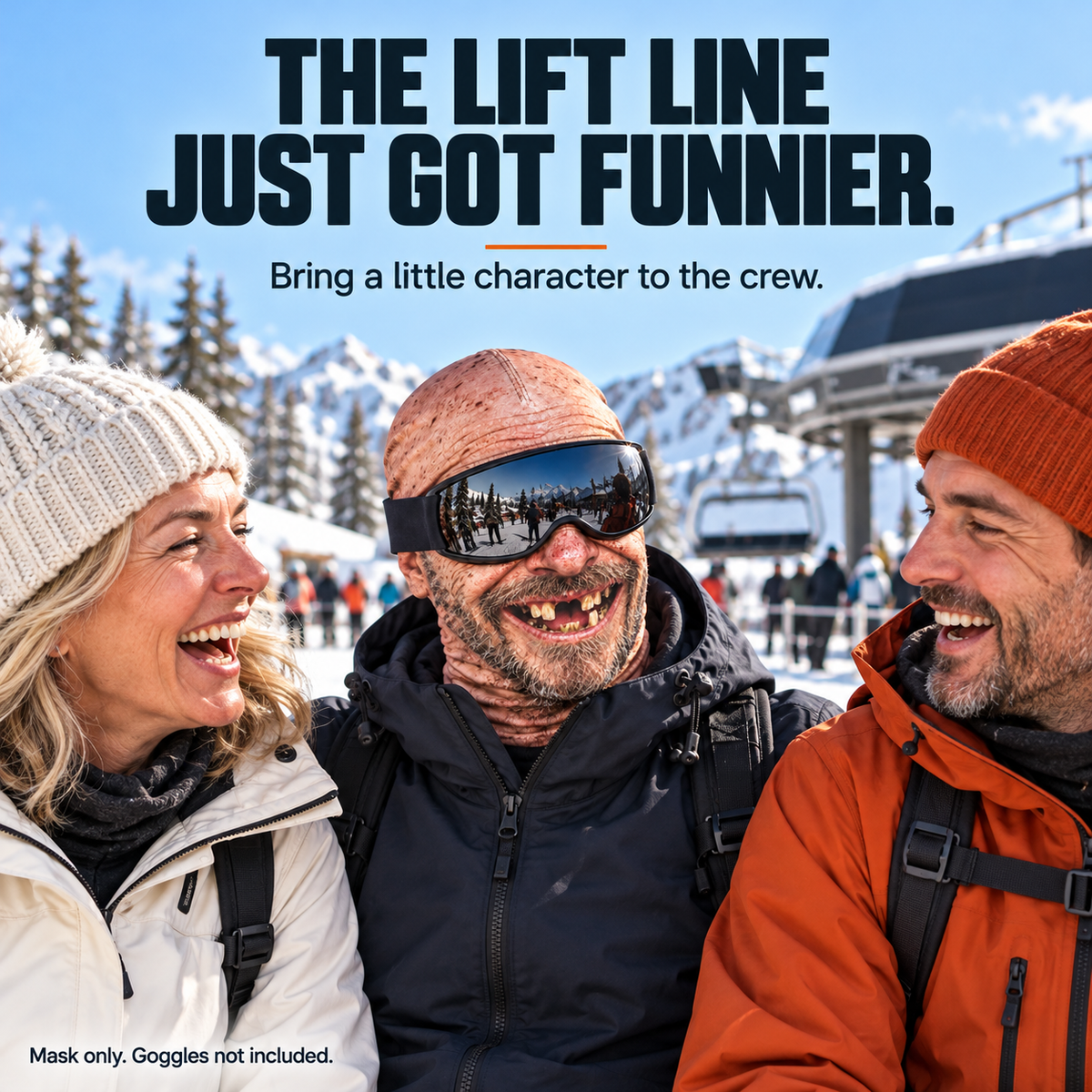 Lift Laughs – Funny Face Ski Mask
