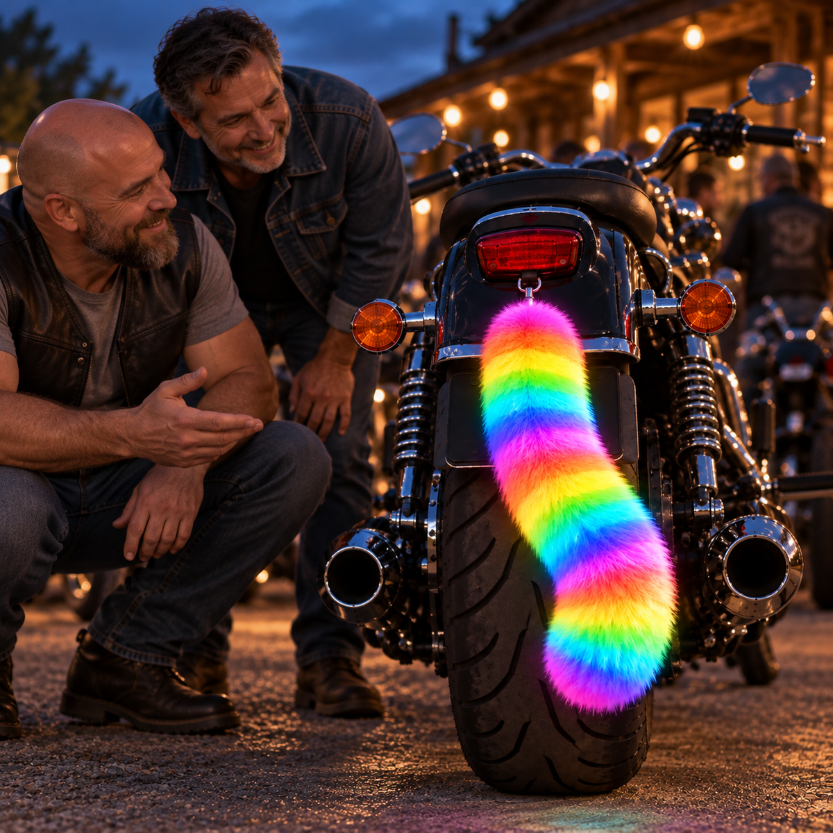 🔥😂Neon Sway™ – Glow-in-the-Dark Motorcycle Tail