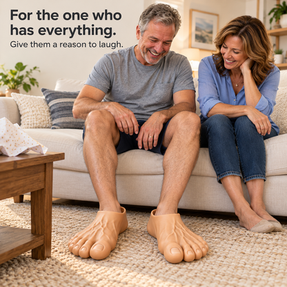 The Big Toe Energy Slides – Realistic Giant Foot Slippers