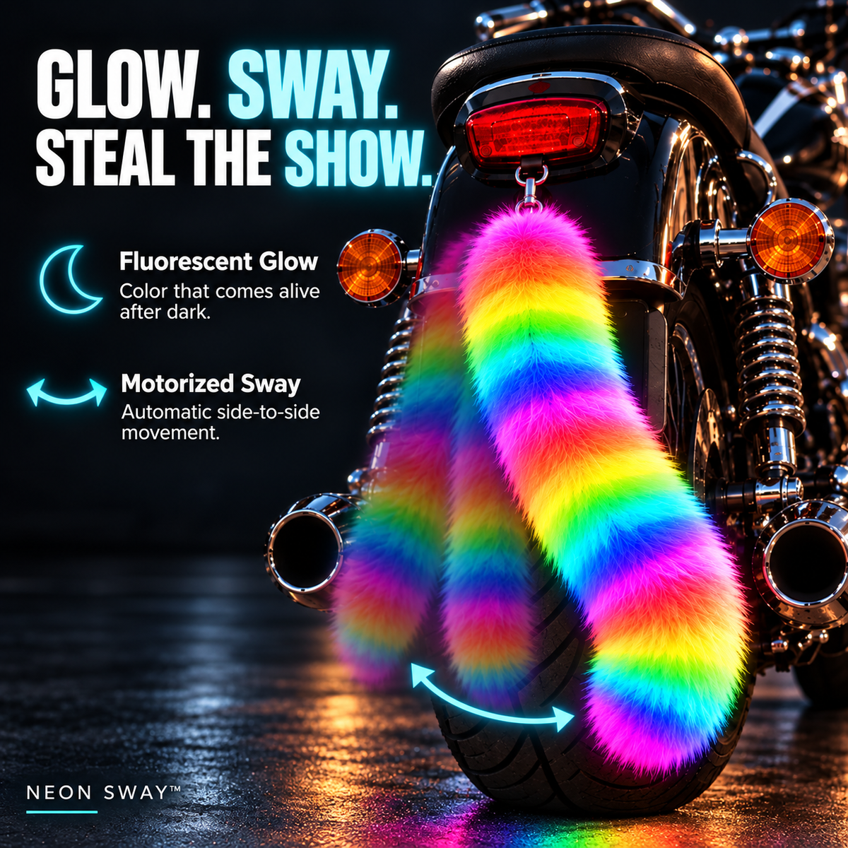 🔥😂Neon Sway™ – Glow-in-the-Dark Motorcycle Tail
