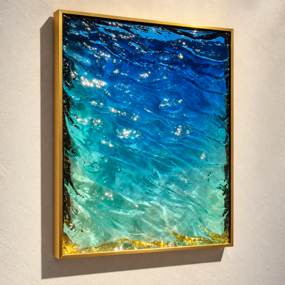 Ocean in a Frame — 3D Water Ripple Wall Art