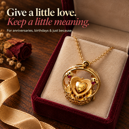 ❤️ Timeless Heartbeat Mechanical Pendant – Moving Heart Love Charm(Same As Video)