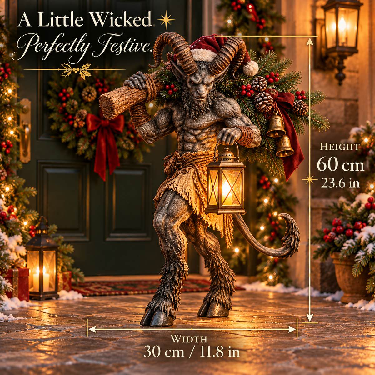 🔥2026 Hot Sale - Krampus Lighted Christmas Woodland Decor