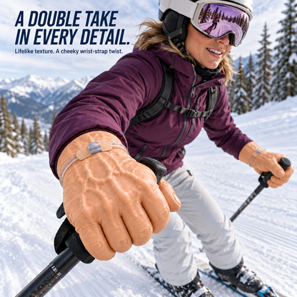 😂🖐️ Big Hand Energy – Warm & Cozy Realistic Hand Ski Gloves ❄️⛷️