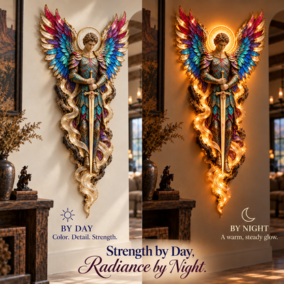 ✝️ Heavenly Radiance™ Lighted Angel Wall Sculpture ✨