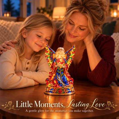 🌹👼✨ Luminous Rose Angel Night Light