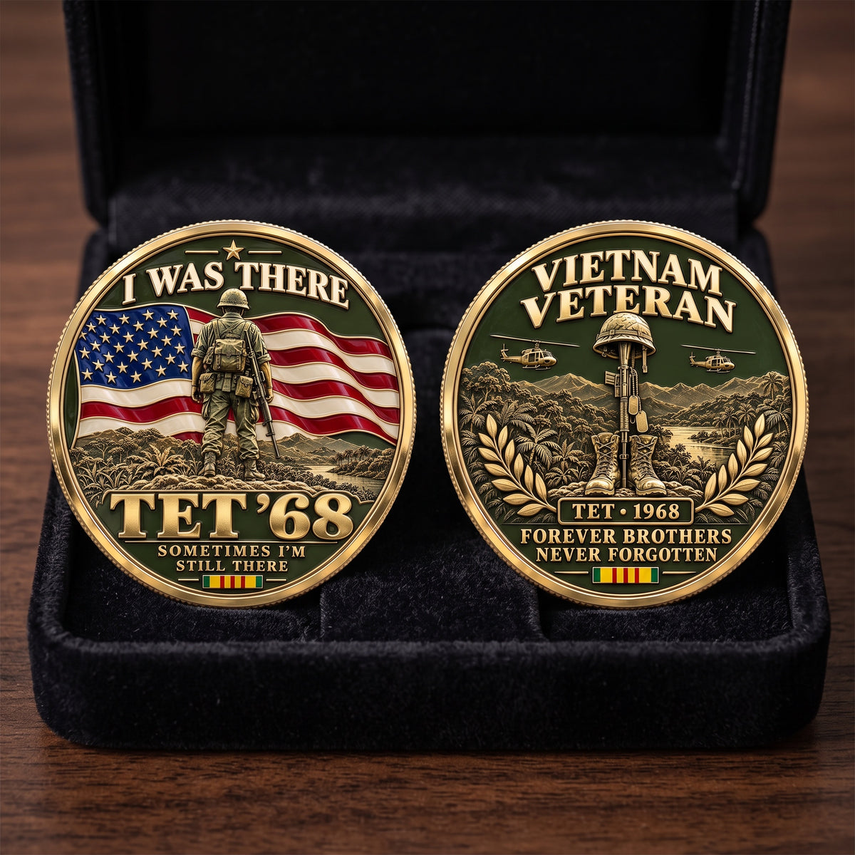 Tet ’68 “Forever Brothers” Vietnam Veteran Commemorative Medallion