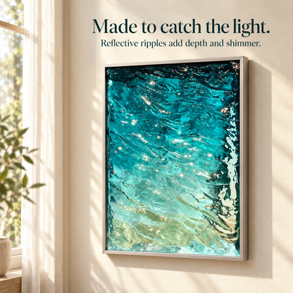 Ocean in a Frame — 3D Water Ripple Wall Art
