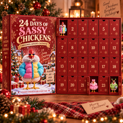 🔥😂Sassy Clucks™ – 24-Day Christmas Advent Calendar