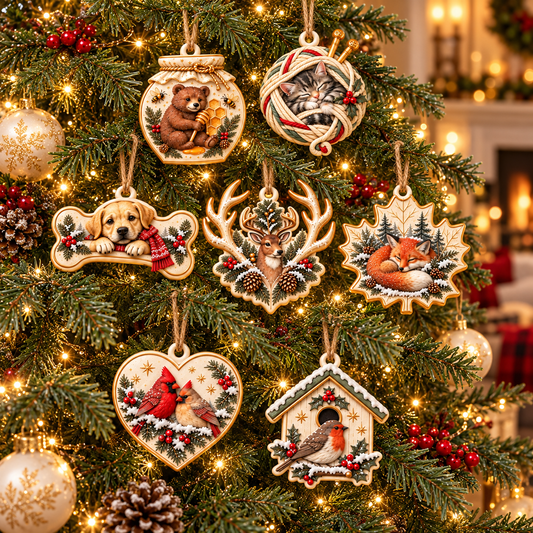 ❤️Cozy Little Wonders – Animal Ornaments