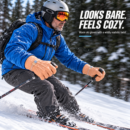 😂🖐️ Big Hand Energy – Warm & Cozy Realistic Hand Ski Gloves ❄️⛷️