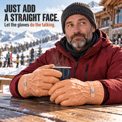😂🖐️ Big Hand Energy – Warm & Cozy Realistic Hand Ski Gloves ❄️⛷️