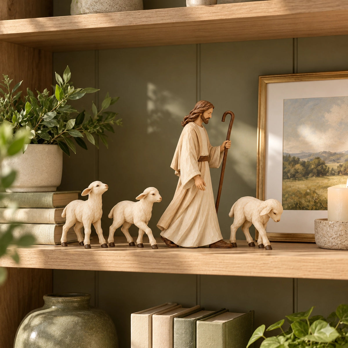 🔥🙏The Shepherd’s Flock – Jesus & Lambs Collection