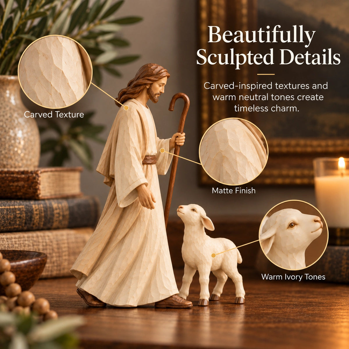 🔥🙏The Shepherd’s Flock – Jesus & Lambs Collection