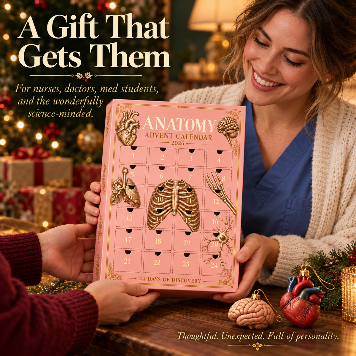Anolumi Anatomy Advent Calendar — 24 Anatomy Ornaments