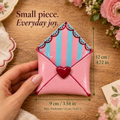 💌Handmade Mini Clay Envelope Photo Magnets