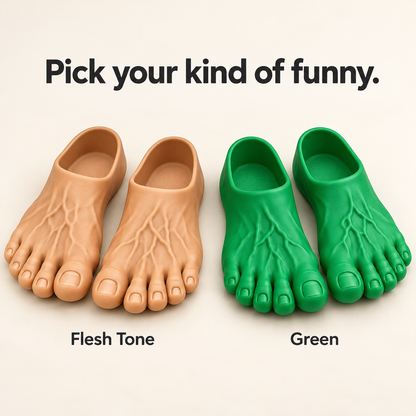 The Big Toe Energy Slides – Realistic Giant Foot Slippers