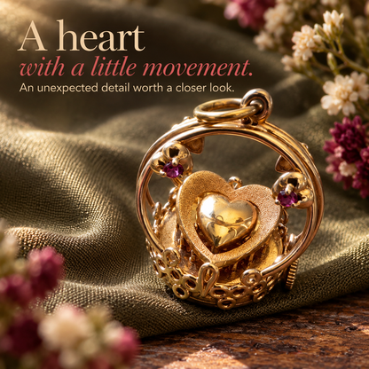 ❤️ Timeless Heartbeat Mechanical Pendant – Moving Heart Love Charm(Same As Video)