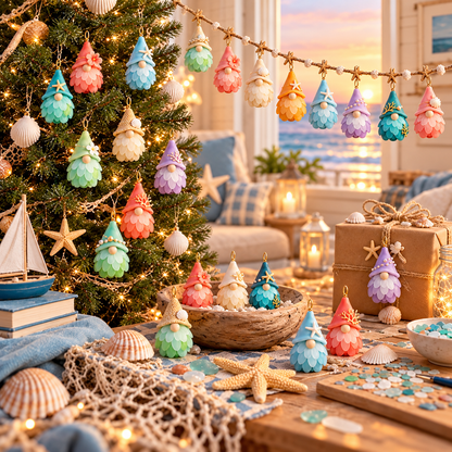 💙Sea Glass Gnome Advent Calendar 2026-🌊Shaped by Sea Nature & Crafted by Hand