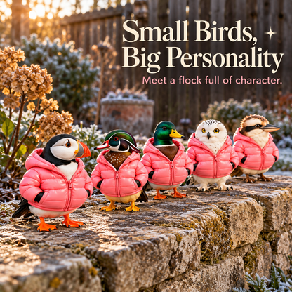 🐦🧥 Cozy Birds™ Christmas Advent Calendar – 24 Collectible Bird 😂💕