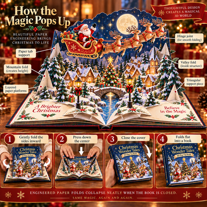 🎄Christmas Wonder Tales™ 3D Pop-Up Storybook-🎁The perfect Christmas gift for your little ones