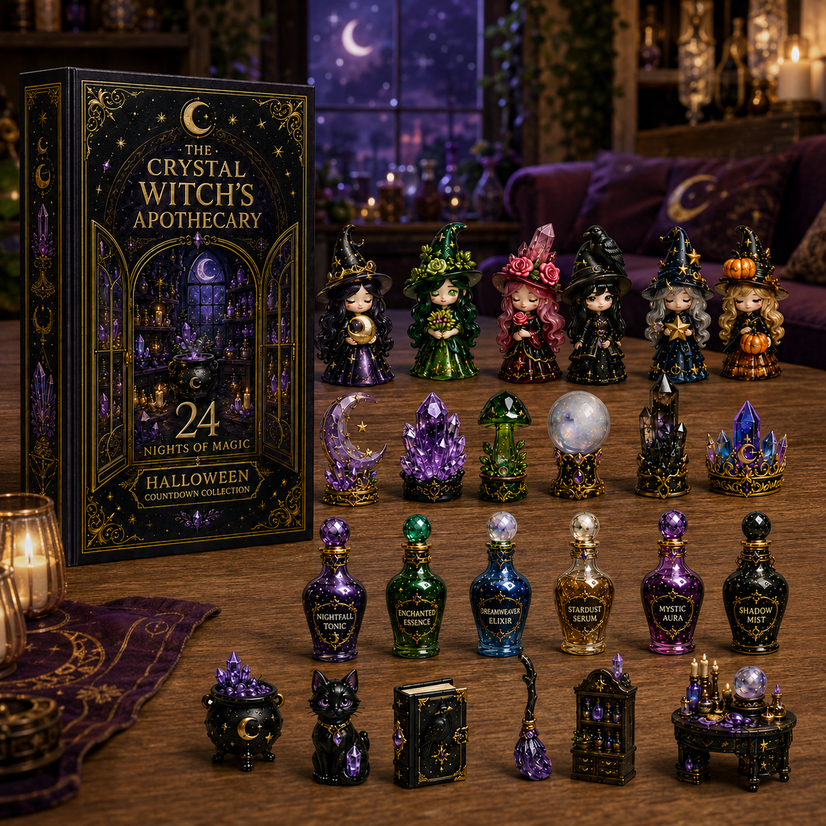 🔥Der Apotheken-Adventskalender der Kristallhexe 2026 – 24 magische Miniaturen für 24 Nächte